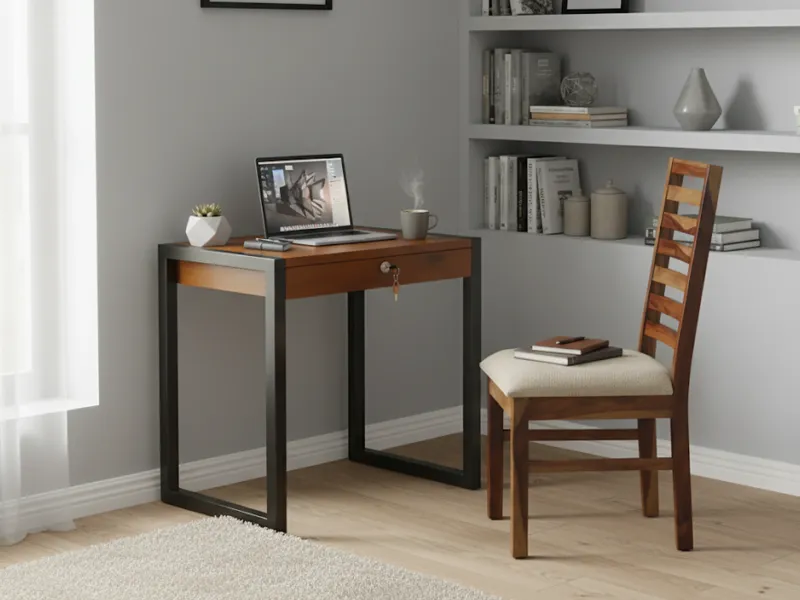 Crest Study Table with Wooden Chair